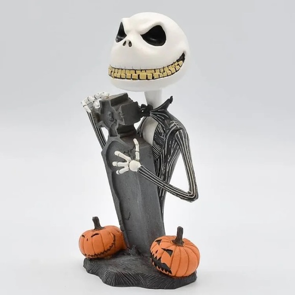Scary Jack Skellington Headknocker Nightmare Before Christmas bobble Head NEW - Picture 3 of 8